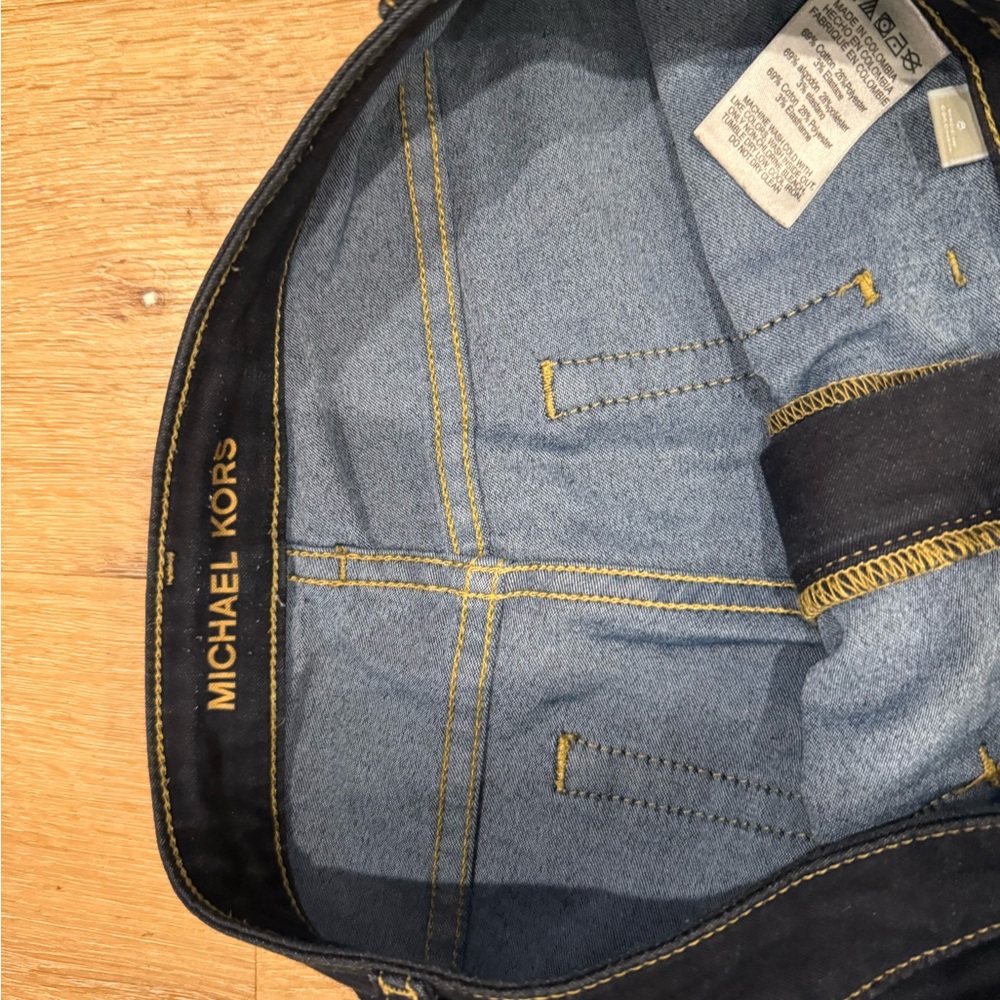 Michael Kors Navy Flare Jeans - Picture 3 of 7